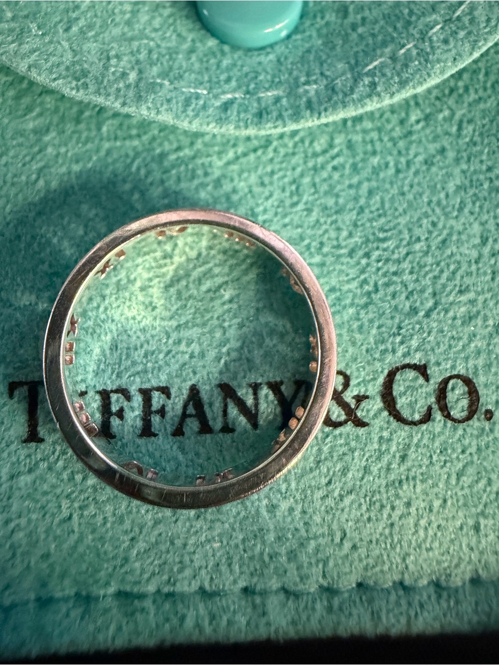 Tiffany & Co Sterling Silver ATLAS Roman Numeral Band Ring - Picture 4 of 7